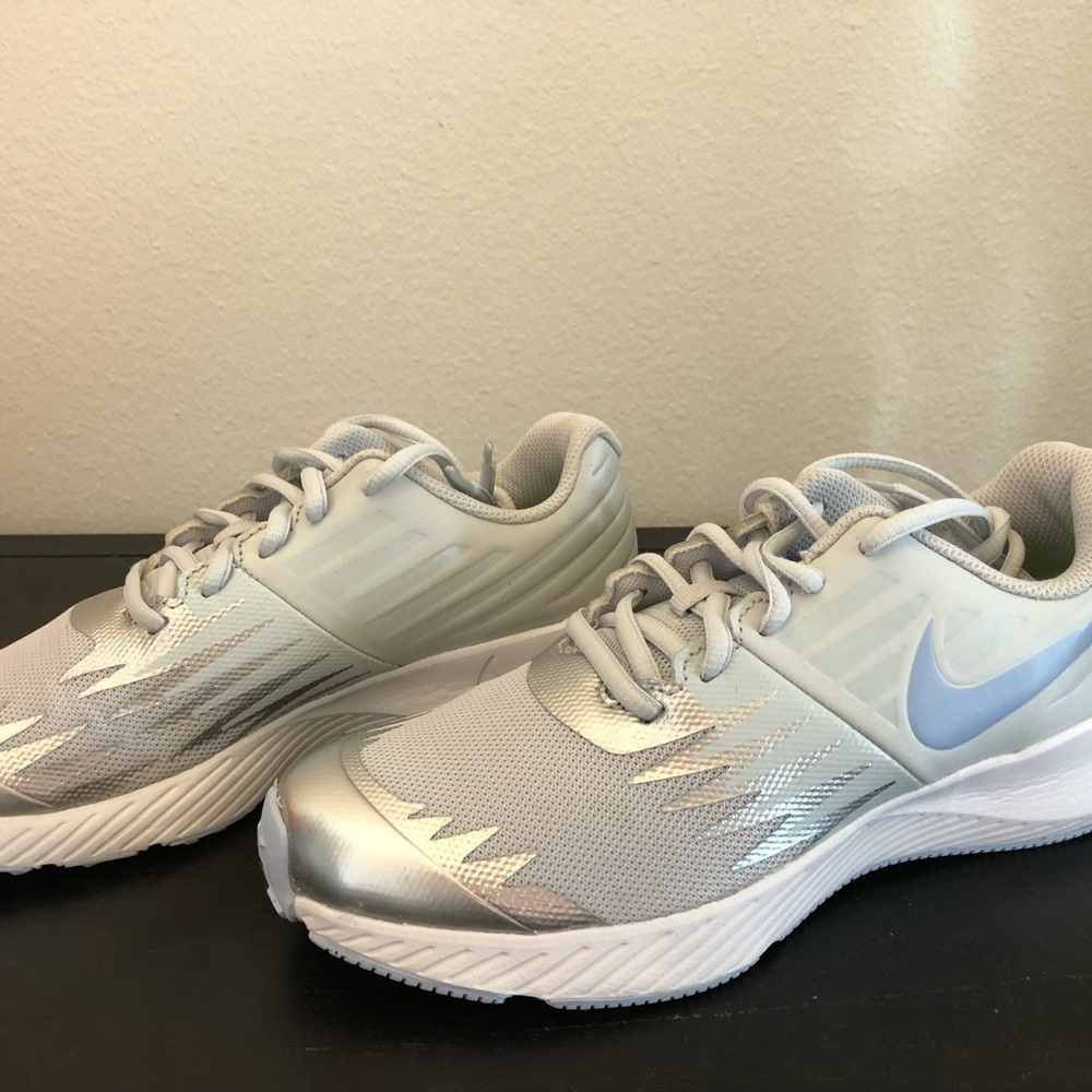 Nike Silver and Gray Sneakers